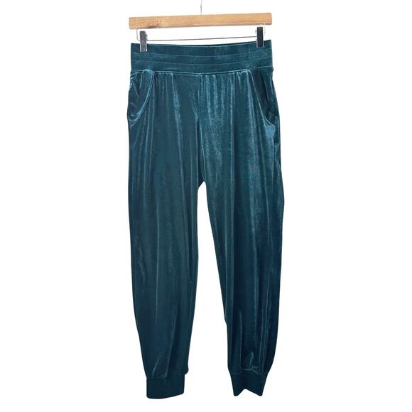 Liverpool Velvet Joggers Women’s Sz Small Green Casual Comfortable Athleisure - Picture 1 of 10
